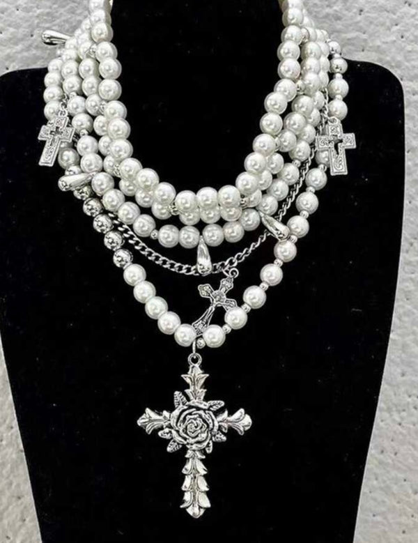 LAYERED PEARL NECKLACE