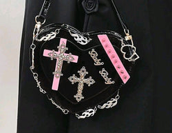 HEART STUDDED PURSE